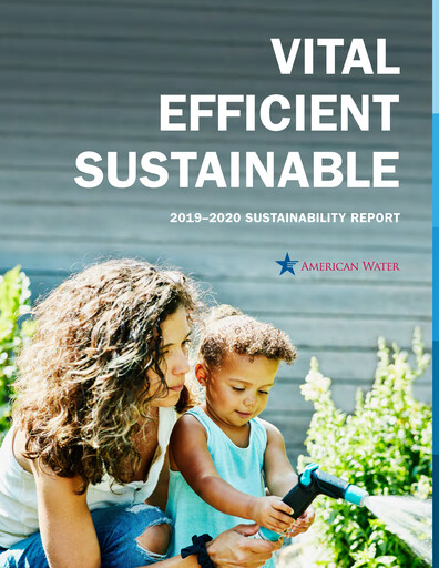 Thumbnail American Water Sustainability Report 2019-2020