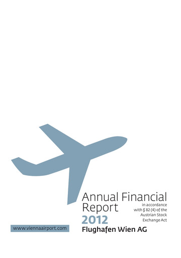 Thumbnail Flughafen Wien (Vienna Airport) Financial Statement 2012