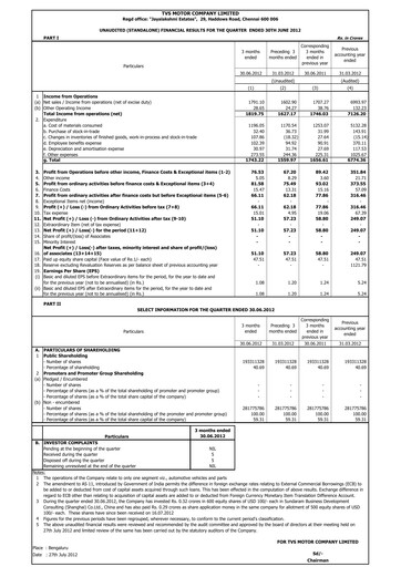 Vorschaubild TVS Motor Quartalsbericht 2012-q2