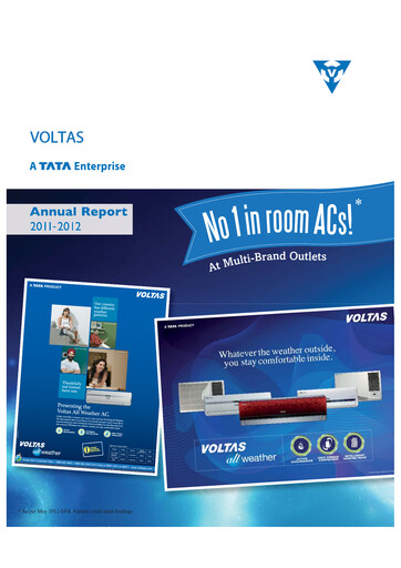 Thumbnail Voltas
 Annual Report 2011-2012
