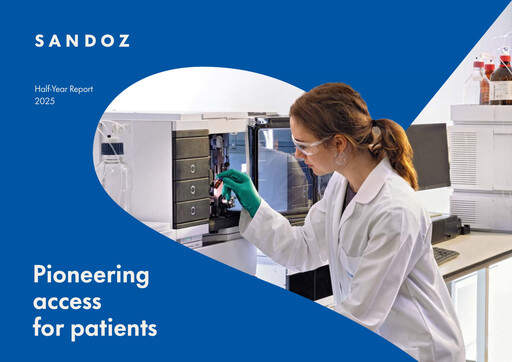 Miniature Sandoz Group Rapport semestriel 2025-h1