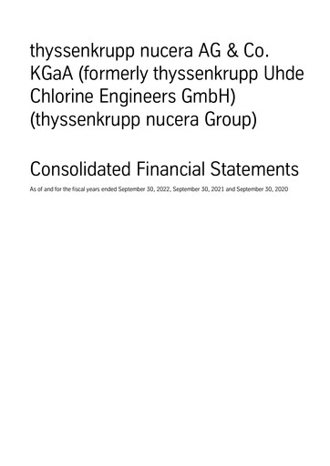 Thumbnail thyssenkrupp nucera Financial Statement 2020-2022