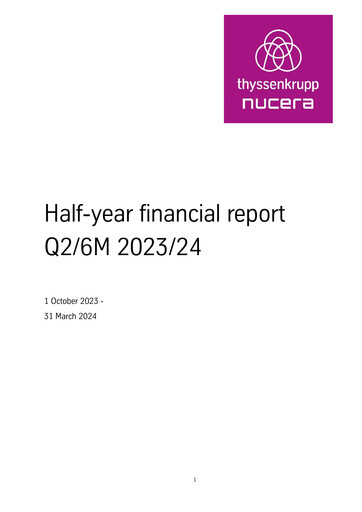 Thumbnail thyssenkrupp nucera Half-year Report 2023-h1