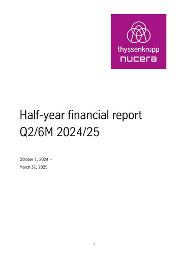 Thumbnail thyssenkrupp nucera Half-year Report 2024-h1