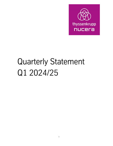 Thumbnail thyssenkrupp nucera Quarterly Report 2024-q1