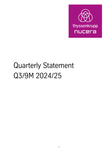 Thumbnail thyssenkrupp nucera Quarterly Report 2024-q3