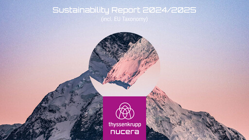 Thumbnail thyssenkrupp nucera Sustainability Report 2024-2025