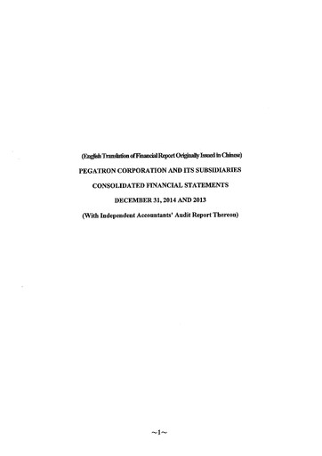 Thumbnail Pegatron Financial Statement 2014