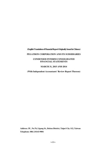 Thumbnail Pegatron Quarterly Report 2015-q1