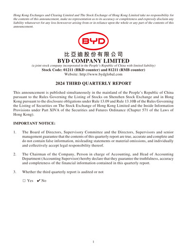 Thumbnail BYD Quarterly Report 2024-q3
