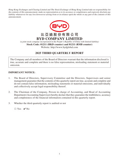 Thumbnail BYD Quarterly Report 2025-q3