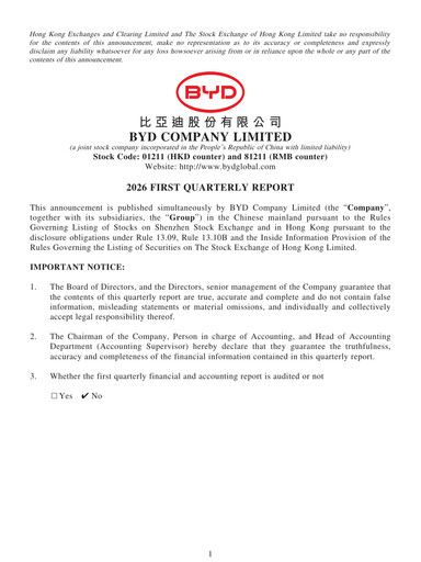 Thumbnail BYD Quarterly Report 2026-q1