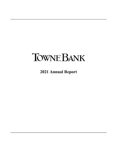 Thumbnail TowneBank
 Annual Report 2021