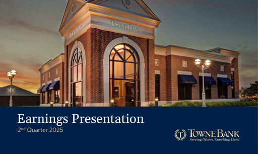 Thumbnail TowneBank
 Quarterly Report 2025-q2