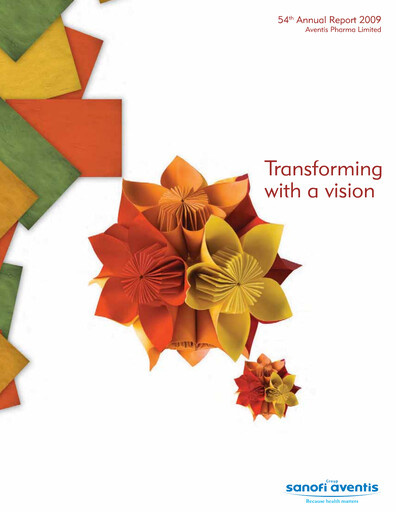 Thumbnail Sanofi India Limited Annual Report 2009