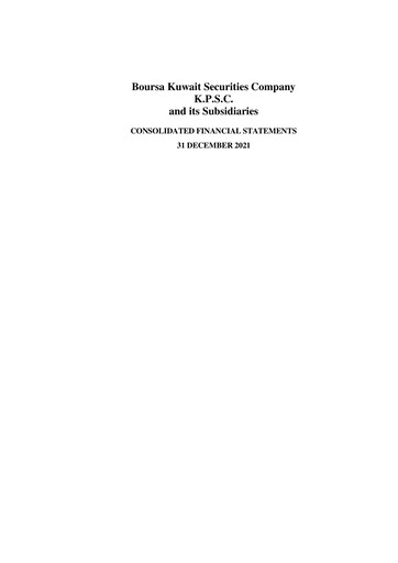 Thumbnail Boursa Kuwait Securities Company Financial Statement 2021