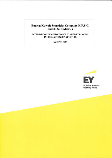 Thumbnail Boursa Kuwait Securities Company Financial Statement 2023-h1