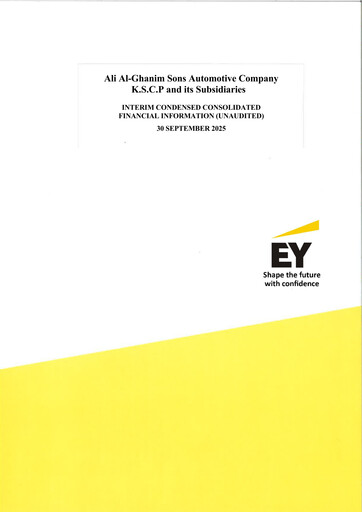 Vorschaubild Ali Al-Ghanim Sons Automotive Company Quartalsbericht 2025-q3