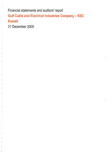 Thumbnail Gulf Cable and Electrical Industries Company - KPSC Financial Statement 2005