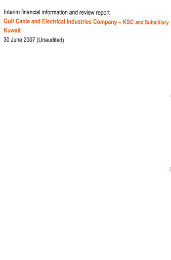 Thumbnail Gulf Cable and Electrical Industries Company - KPSC Financial Statement 2007-h1