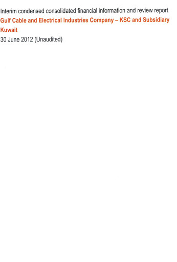 Thumbnail Gulf Cable and Electrical Industries Company - KPSC Financial Statement 2012-h1