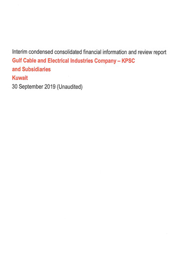 Thumbnail Gulf Cable and Electrical Industries Company - KPSC Financial Statement 2019-9m