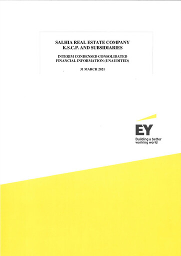 Vorschaubild Salhia Real Estate Company Quartalsbericht 2021-q1