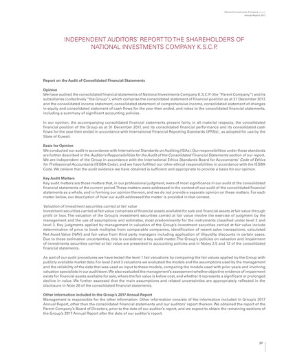 Thumbnail National Investments Company (Kuwait) Financial Statement 2017