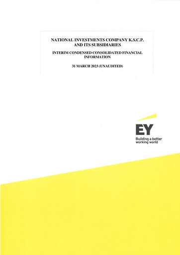 Thumbnail National Investments Company (Kuwait) Quarterly Report 2023-q1