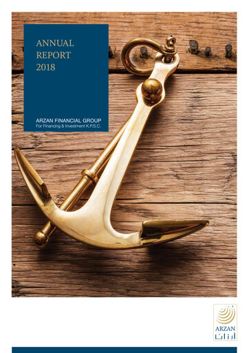 Thumbnail Arzan Financial Group for Financing and Investment Annual Report 2018