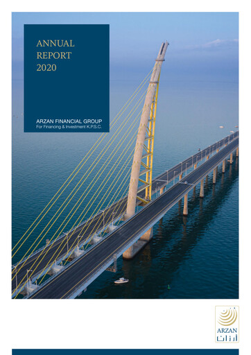 Thumbnail Arzan Financial Group for Financing and Investment Annual Report 2020