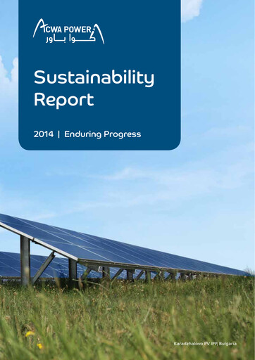 Thumbnail ACWA POWER Company Sustainability Report 2014