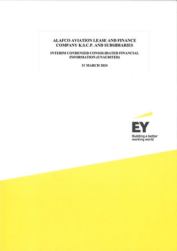 Thumbnail ALAFCO Aviation Lease and Finance Company Half-year Report 2024-h1