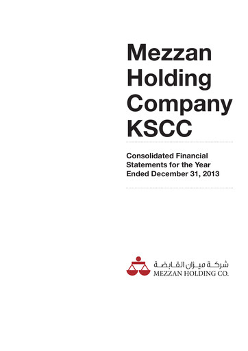Thumbnail Mezzan Holding Company Financial Statement 2013