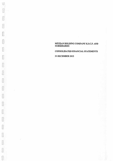 Thumbnail Mezzan Holding Company Financial Statement 2015