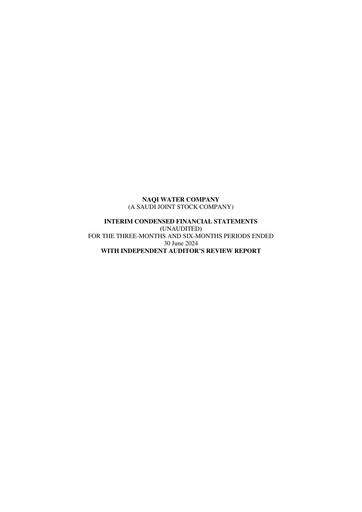 Thumbnail Naqi Water Company Financial Statement 2024-h1