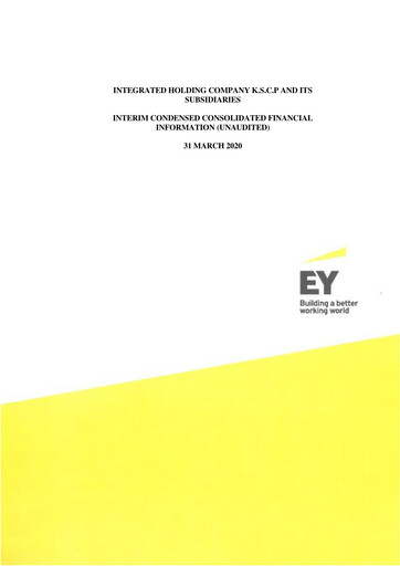 Miniature Integrated Holding Company K.S.C.P. Rapport trimestriel 2020-q1