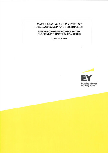 Thumbnail A'ayan Leasing and Investment Company Financial Statement 2021-q1