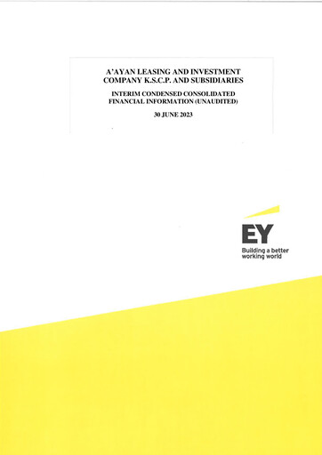 Thumbnail A'ayan Leasing and Investment Company Financial Statement 2023-h1