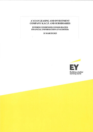 Thumbnail A'ayan Leasing and Investment Company Financial Statement 2023-q1