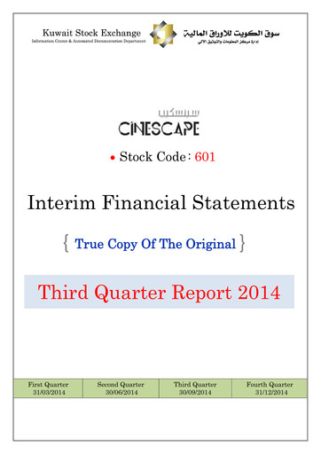Thumbnail Kuwait National Cinema Company Financial Statement 2014-9m