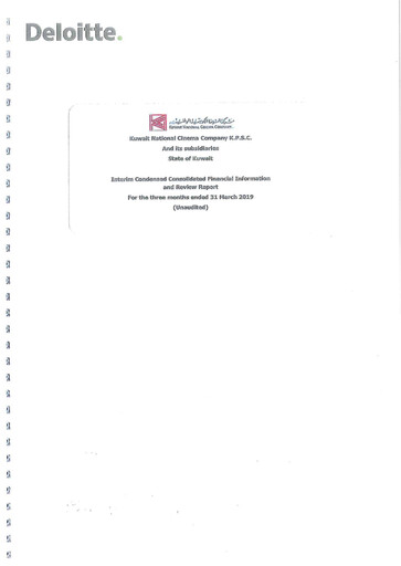Thumbnail Kuwait National Cinema Company Financial Statement 2019-q1