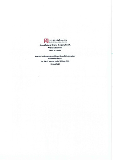 Thumbnail Kuwait National Cinema Company Financial Statement 2023-h1