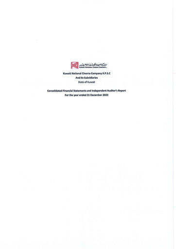 Thumbnail Kuwait National Cinema Company Financial Statement 2023