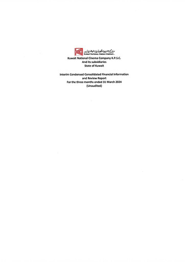 Thumbnail Kuwait National Cinema Company Financial Statement 2024-q1