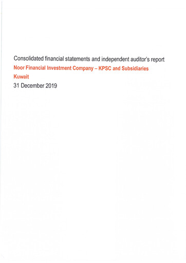 Miniature Noor Financial Investment Company Bilan financier 2019