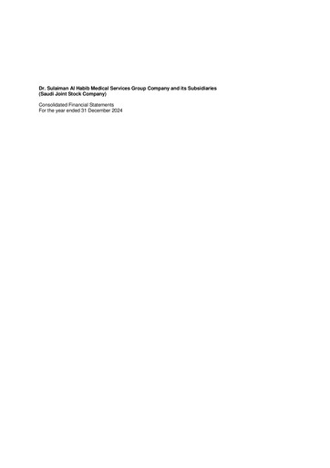 Thumbnail Dr. Sulaiman Al Habib Medical Services Group Company Financial Statement 2024