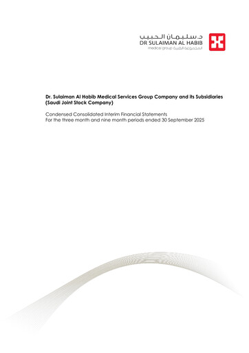 Thumbnail Dr. Sulaiman Al Habib Medical Services Group Company Quarterly Report 2025-q3