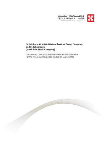 Thumbnail Dr. Sulaiman Al Habib Medical Services Group Company Quarterly Report 2026-q1