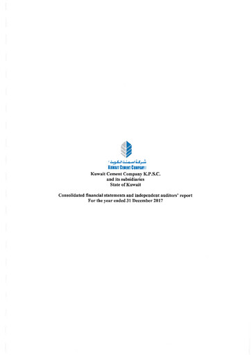Thumbnail Kuwait Cement Company Financial Report 2017